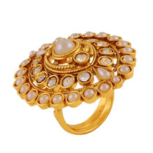 Load image into Gallery viewer, American Diamond &amp; Pearl Ring